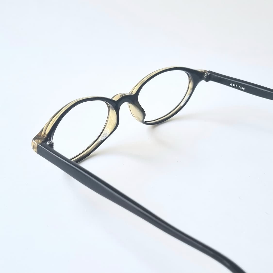 데드스탁 캣아이 투명카키 뿔테 안경테 1619 상품이미지5