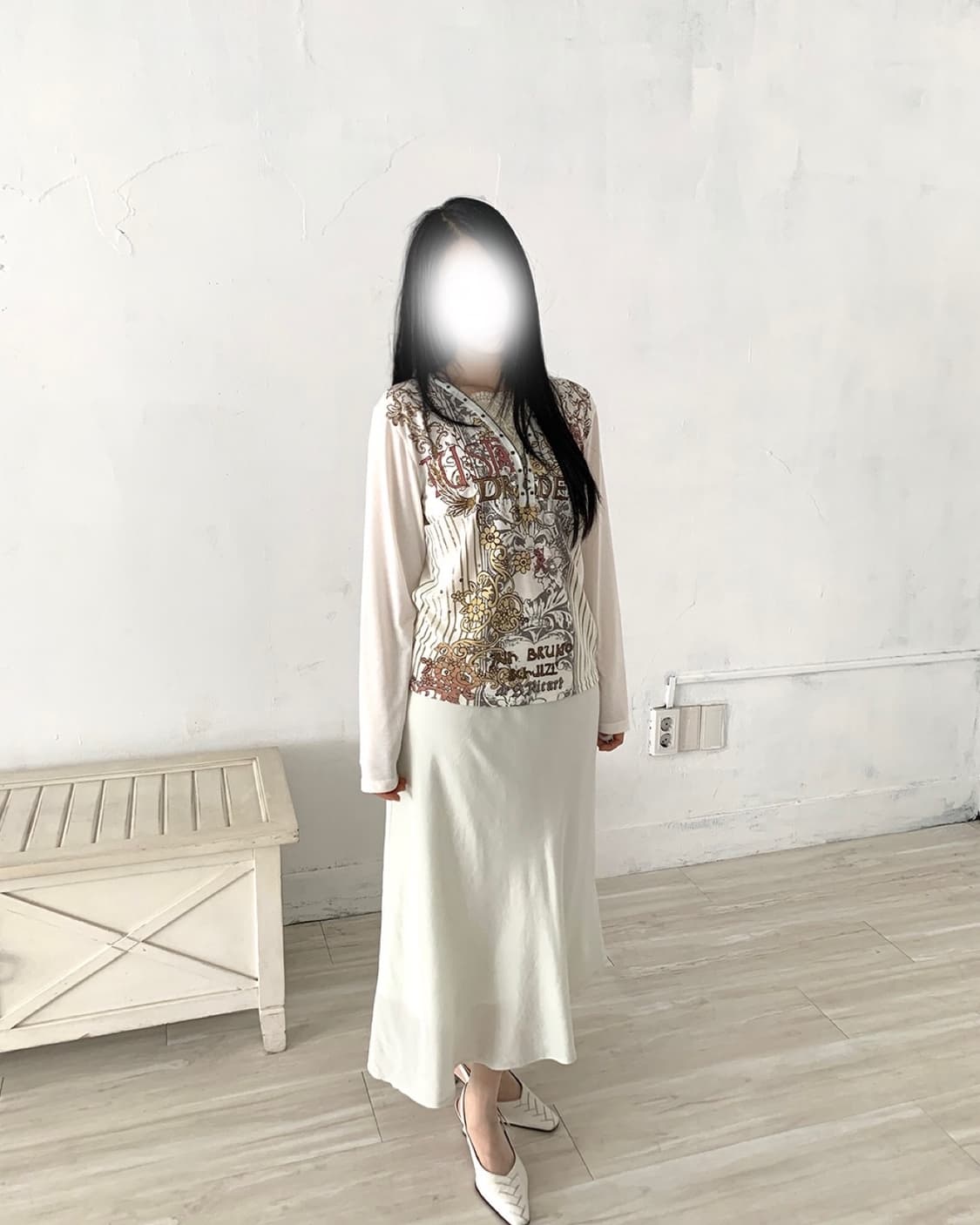 Apple Mint Sheer Long Skirt(새상품) 상품이미지5