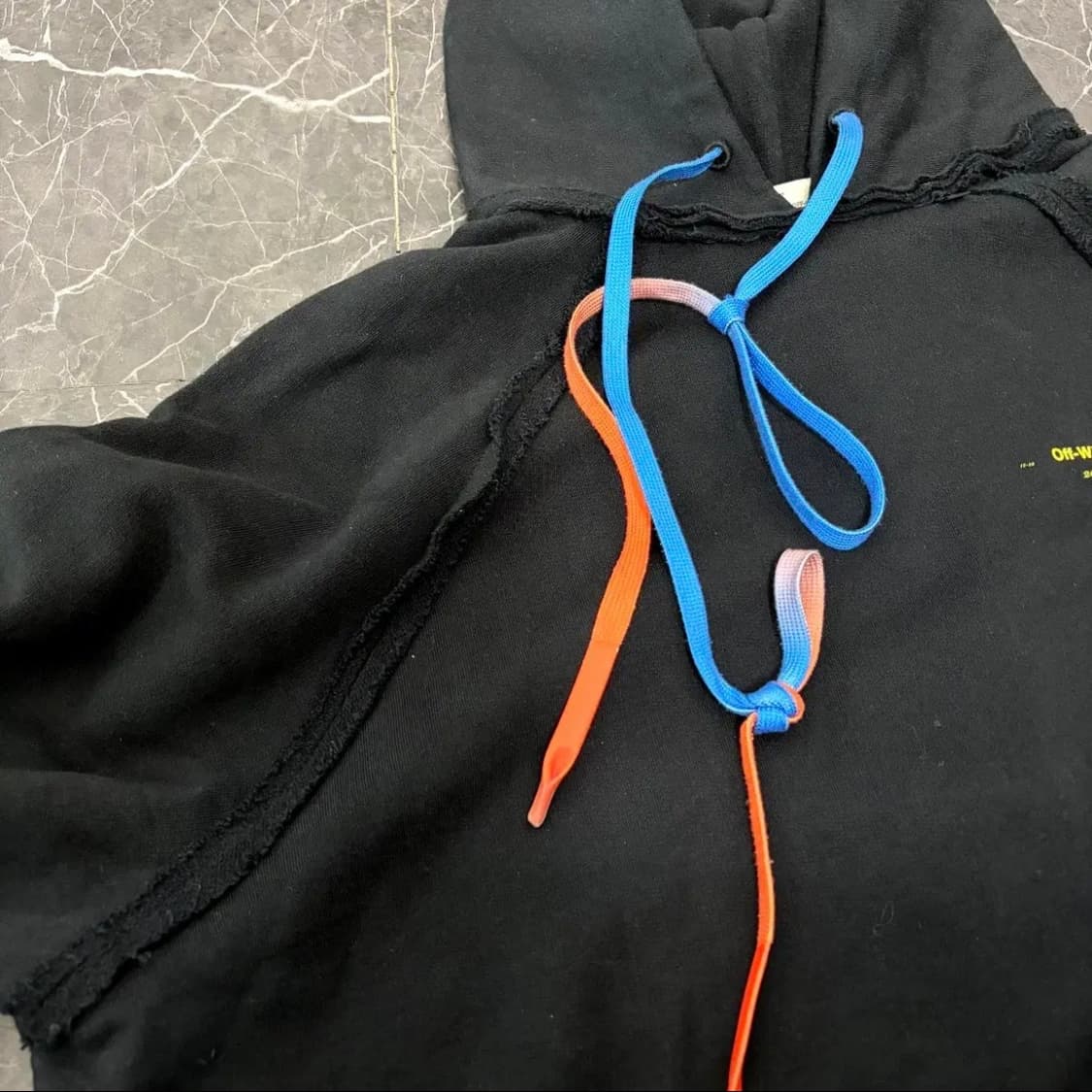 오프화이트 아크릴 애로우 프린티드 코튼 후드 상품이미지9