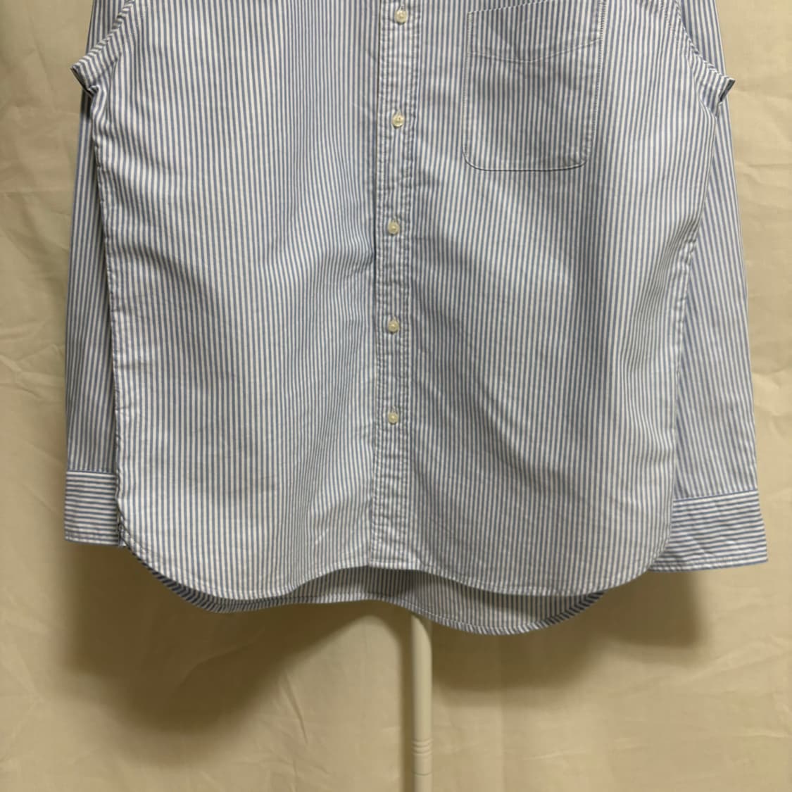유니클로 옥스포드 스트라이프 셔츠 / 소라, L 상품이미지3