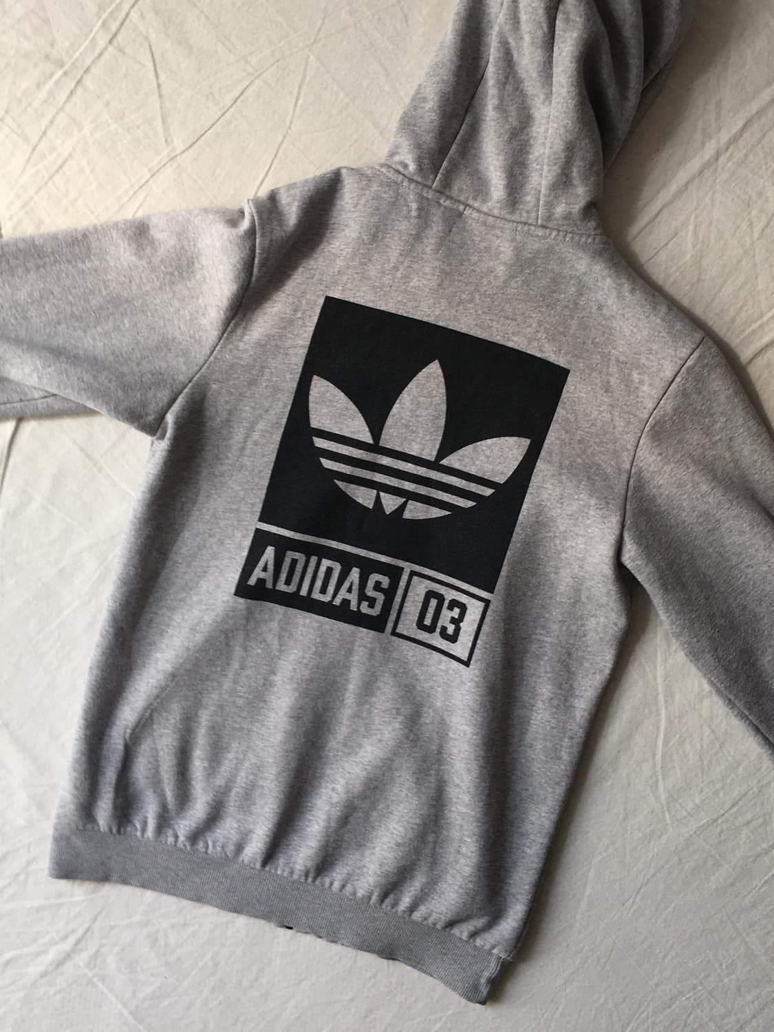 아디다스 백프린팅 후드집업 상품이미지5