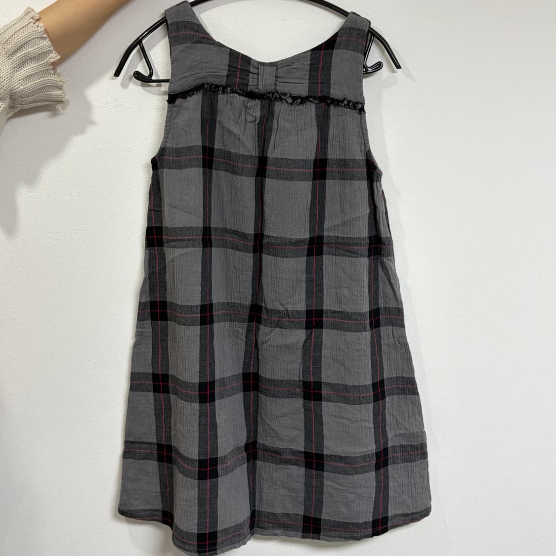 Charcoal check back ribbon opc 상품이미지2
