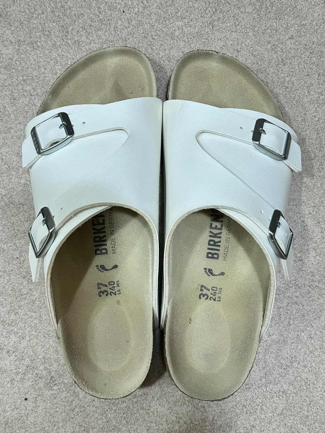 버켄스탁 취리히 화이트 레귤러 37(240) 상품이미지2