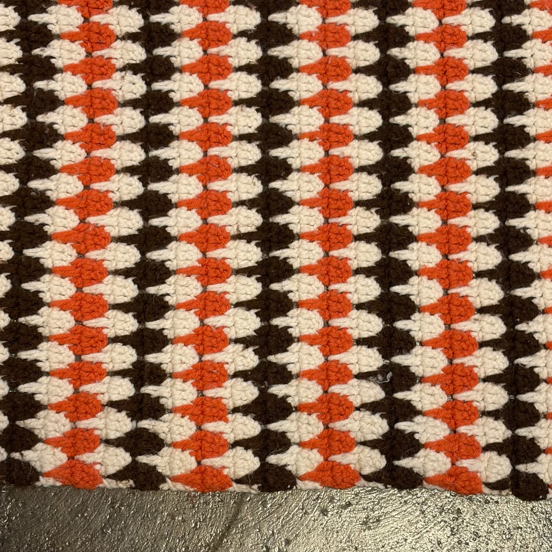 90s USA 니트 카페트 러그 매트 상품이미지3