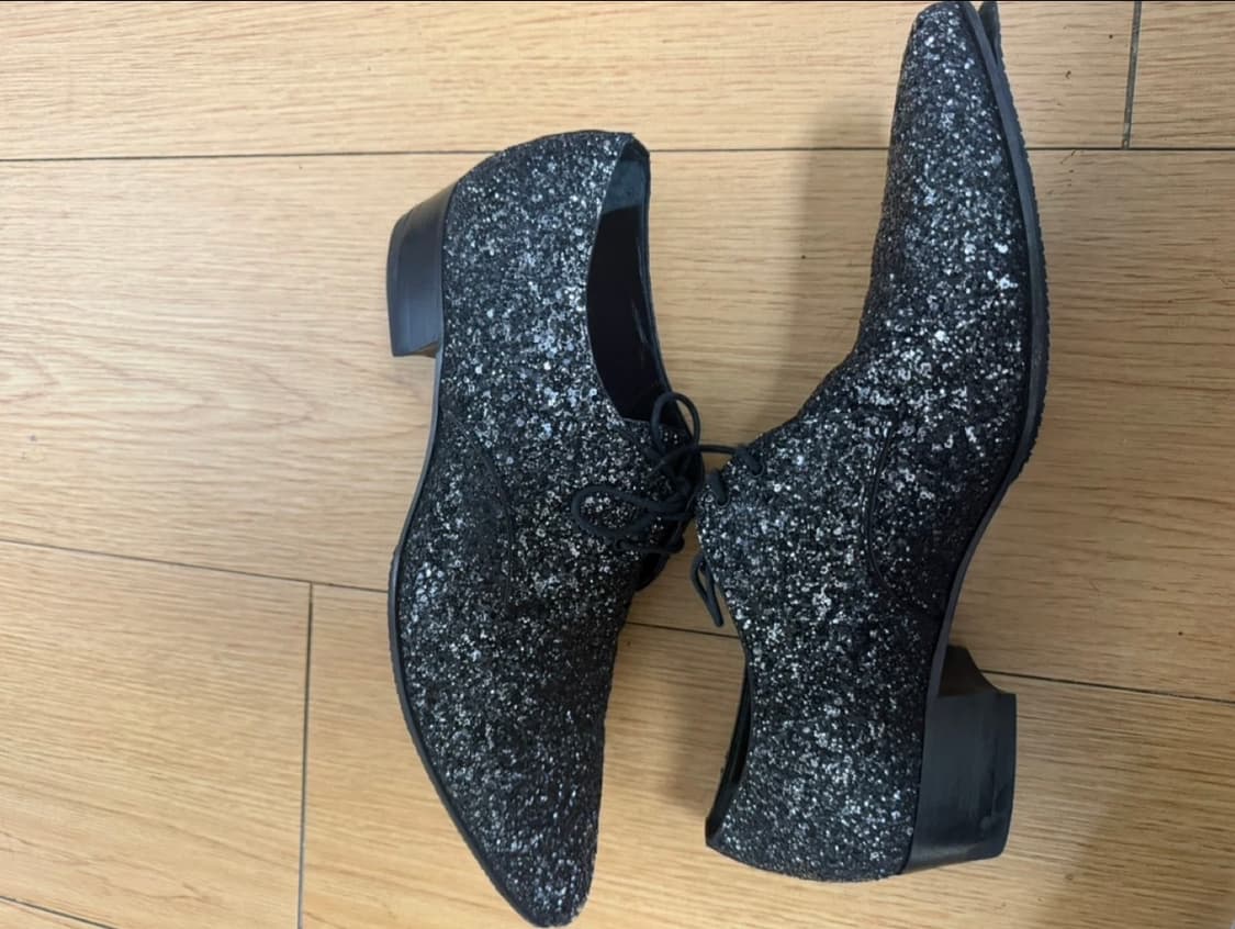 생로랑 호퍼 더비 글리터 블랙(41반사이즈) 상품이미지2