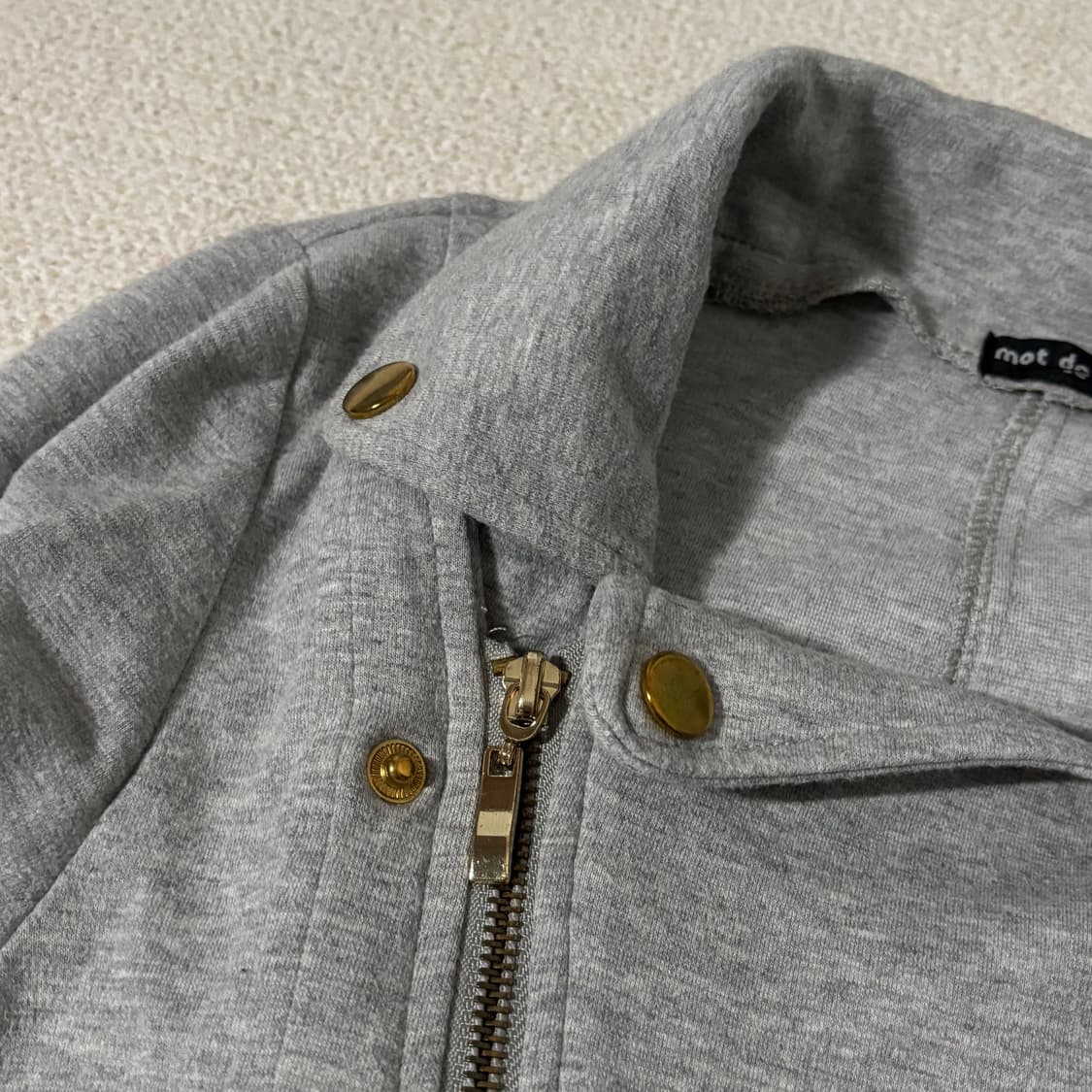 일본빈티지 y2k 골드포인트 그레이 아우터 상품이미지4