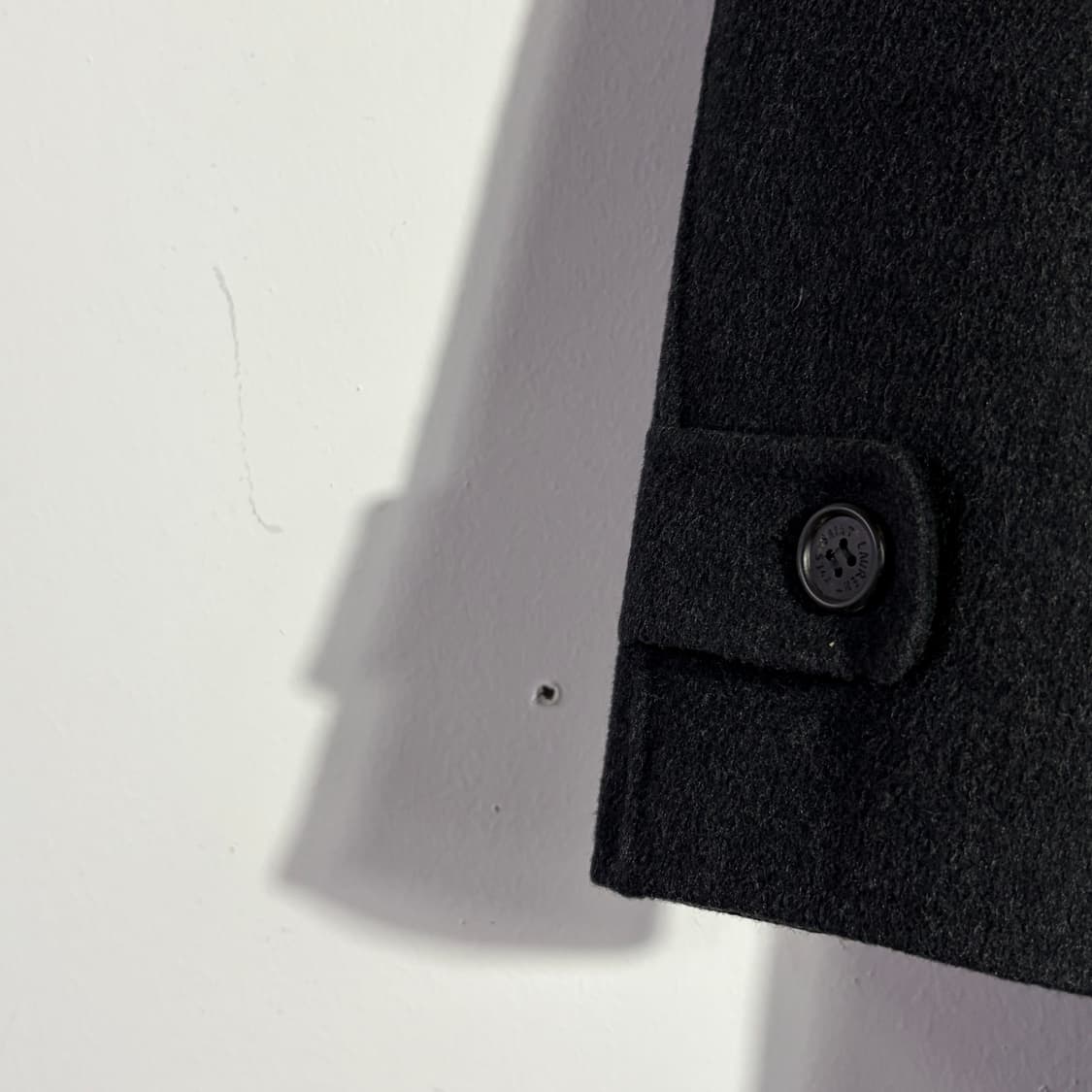 입생로랑(Yves Saint Laurent) 빈티지 차콜 울 싱글 코트 상품이미지2