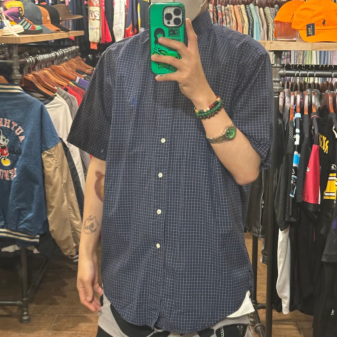 [HI] 폴로 랄프로렌 반팔 셔츠 네이비 상품이미지3