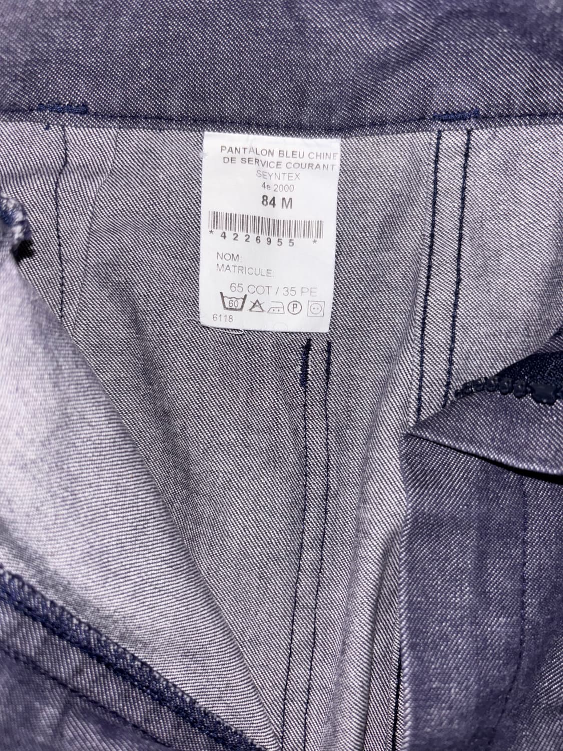 2000s French Marine Work Pants_L 상품이미지3