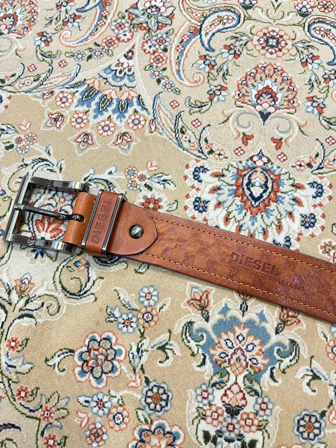 디젤 체크 패턴 벨트 상품이미지6