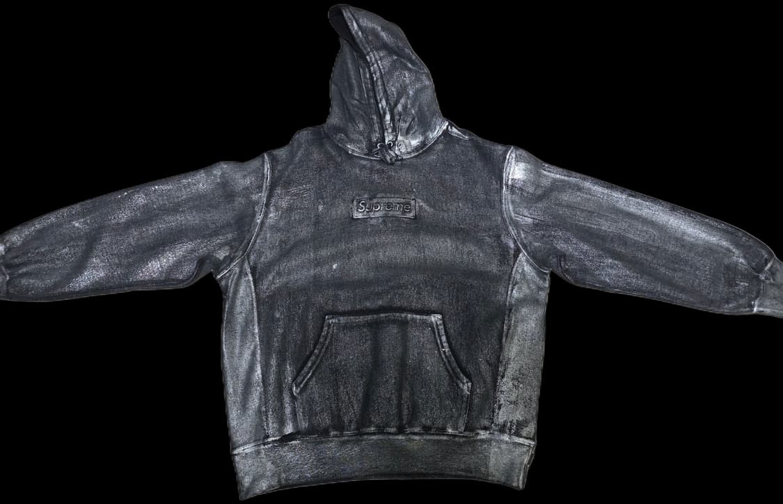 슈프림 x MM6 메종 마르지엘라 포일 후드 블랙 M사이즈 상품이미지3