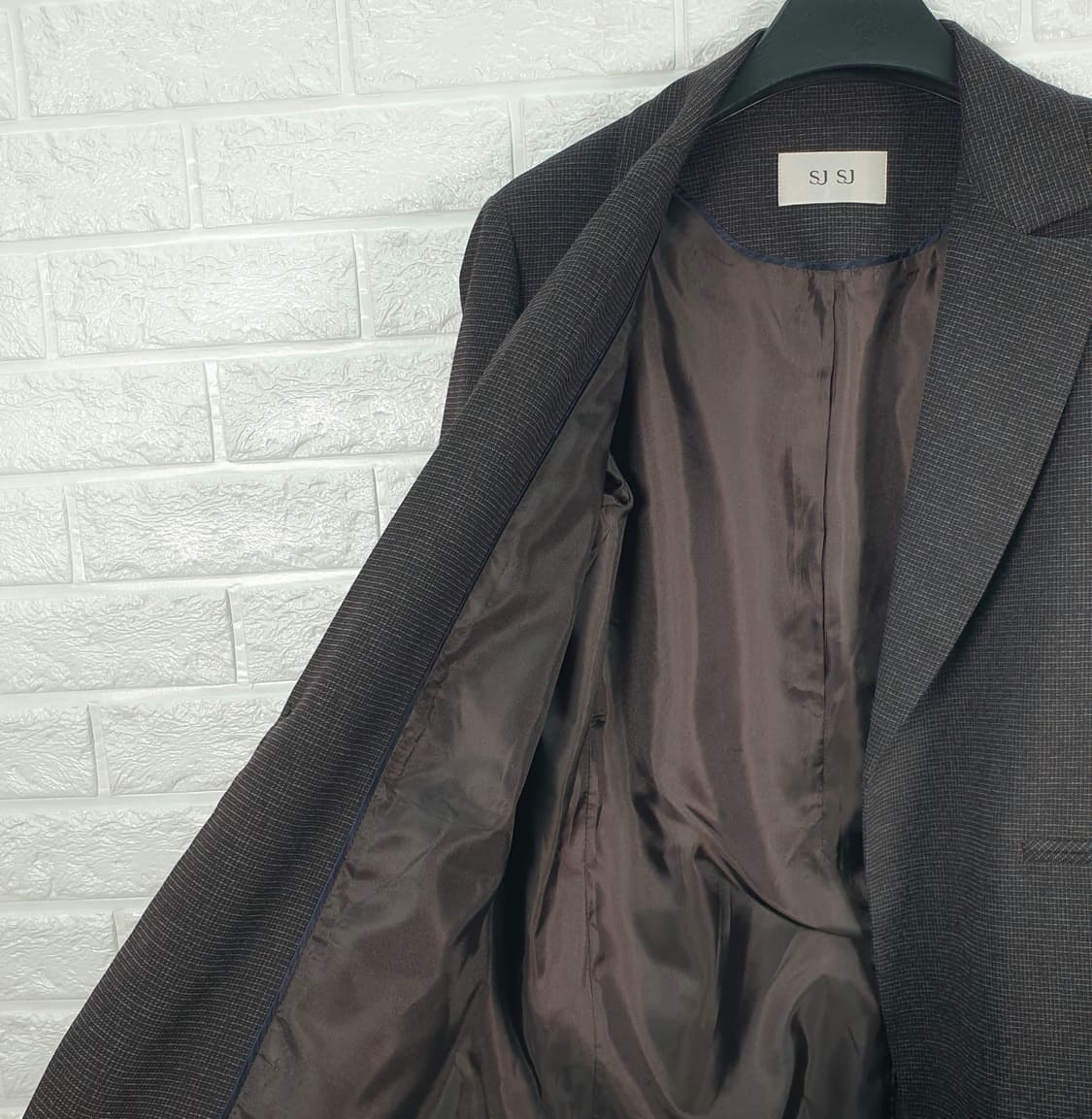 [55]SJSJ 체크 싱글 자켓 상품이미지4