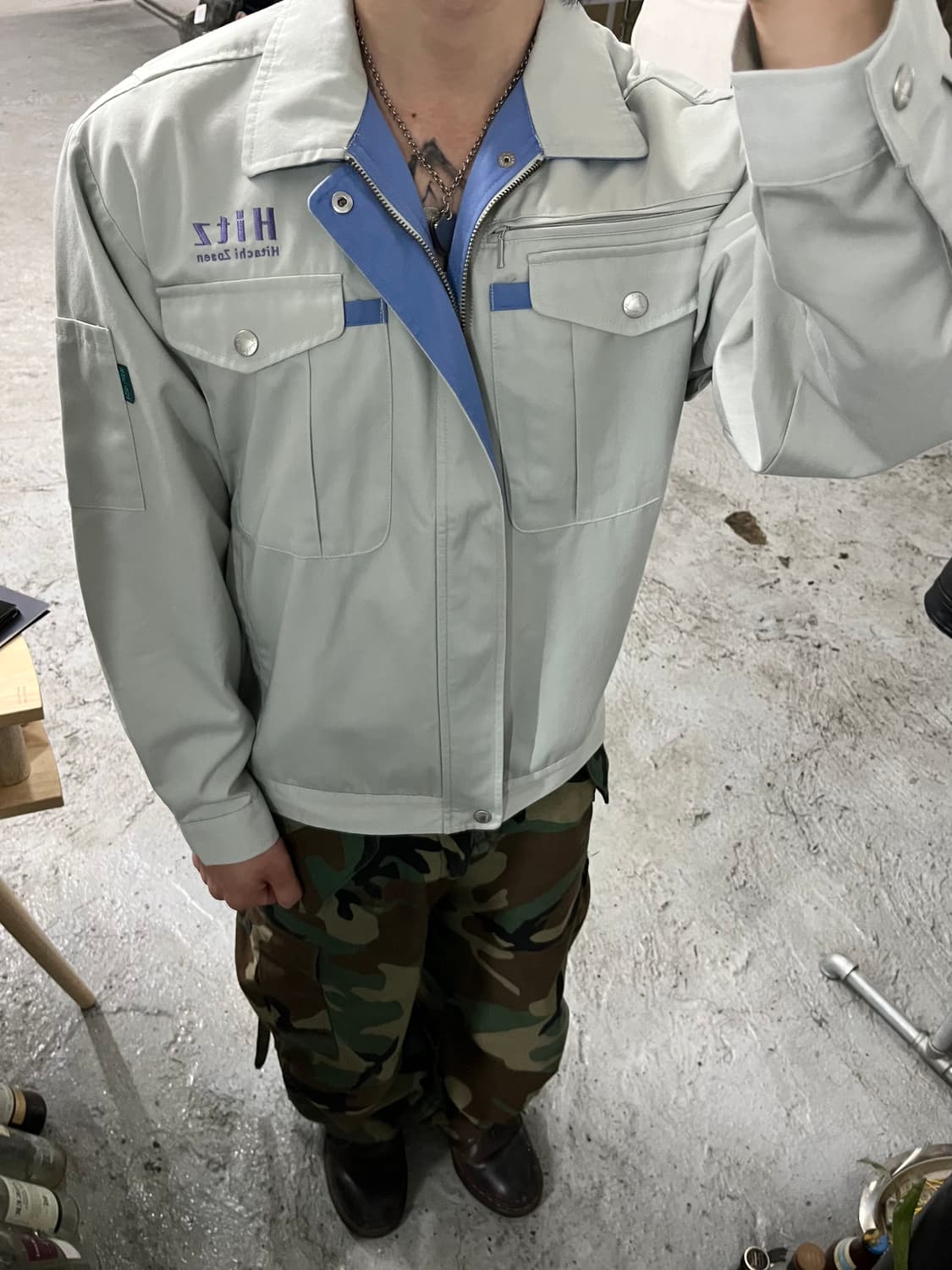 Jichodo Hitachi Zosen work jacket 상품이미지3