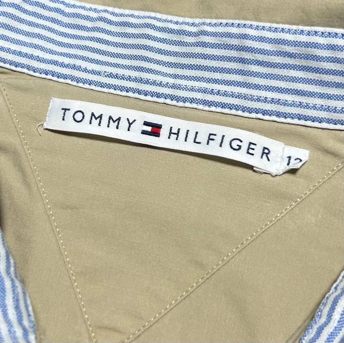 [L] Tommy 타미힐피거 우먼즈 베이지 코튼 셔츠 상품이미지3