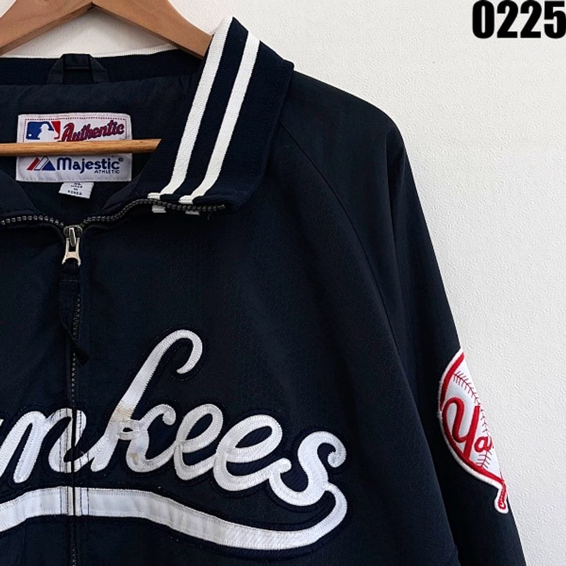 마제스틱 어센틱 컬렉션 뉴욕 양키스 집업 자켓 XL  상품이미지3