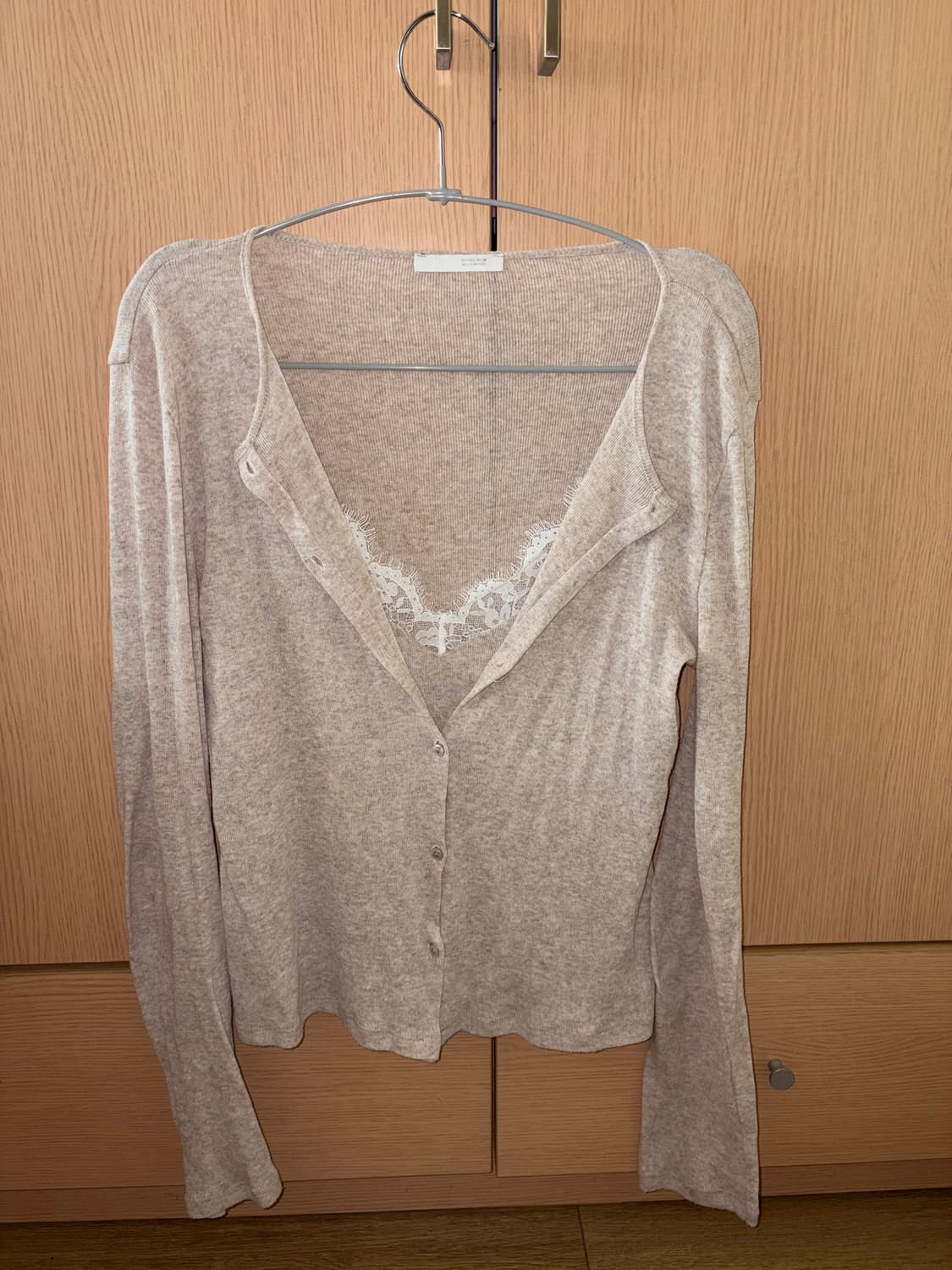 자라 레이스 콤비 탑 재킷 베이지 L(환승연애 현지 착용) 상품이미지3