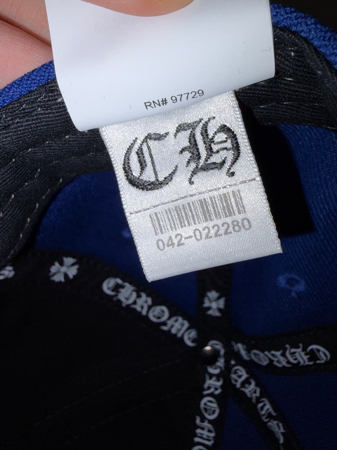 Chrome Hearts Baseball Cap Dodger Blue 상품이미지7