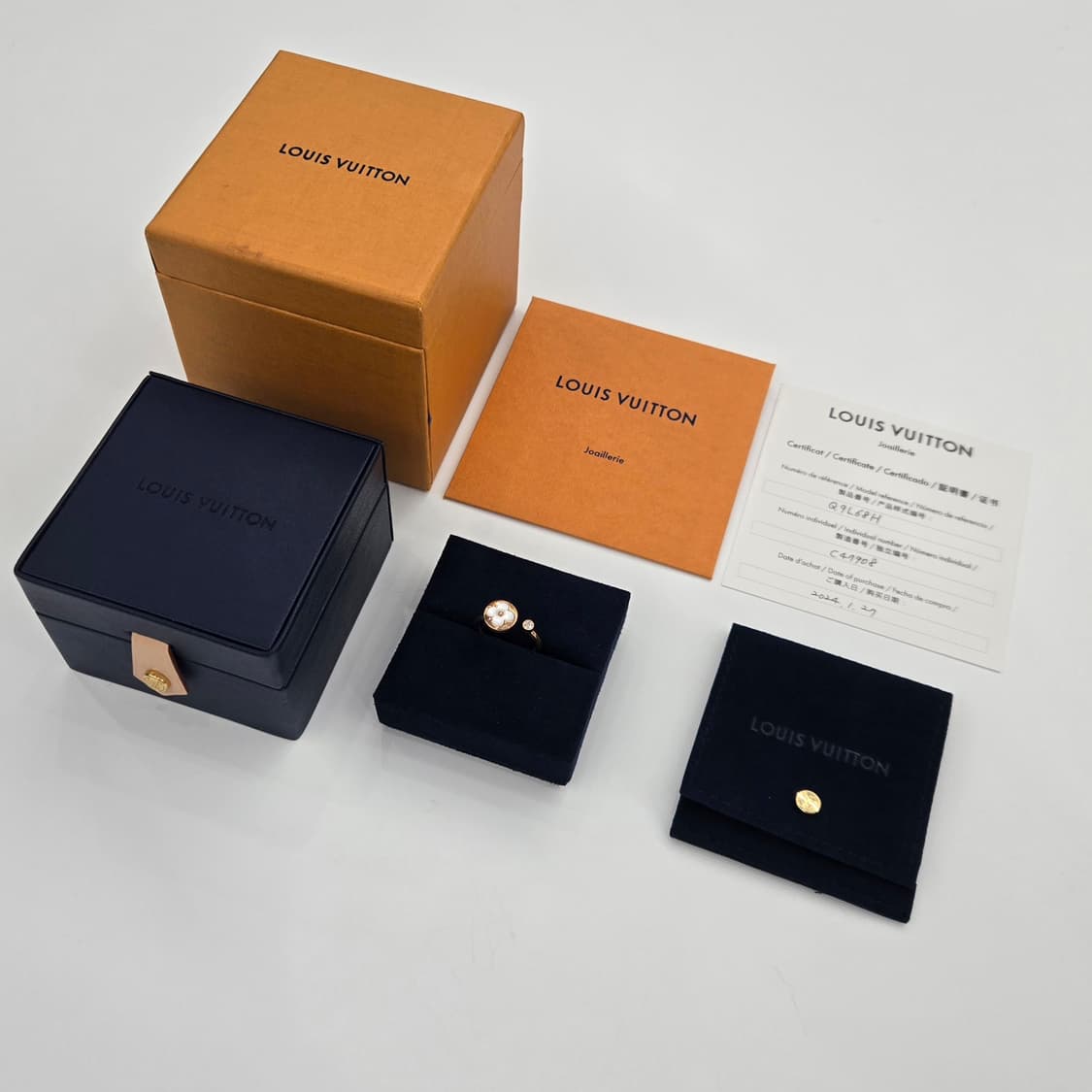 루이비통 다이아몬드 18K 컬러 블라썸 미니 썬 반지 링 54호 상품이미지2