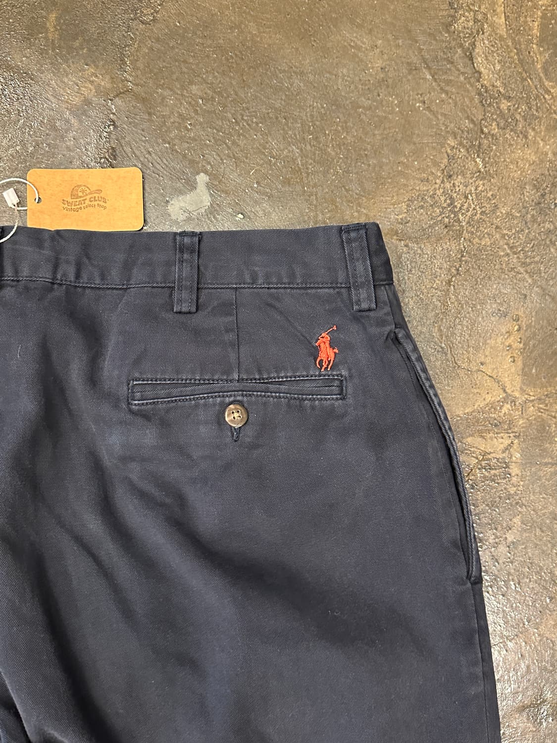 90s 폴로 랄프로렌 투턱 네이비 치노팬츠 38x34 상품이미지8