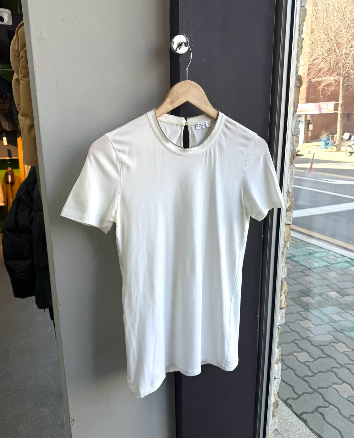 M/ 브루넬로 쿠치넬리 비즈 디테일 라운드 반팔 상품이미지2