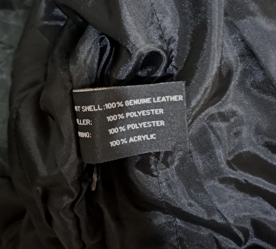 (택포) 리얼레더 투컬러 봄버 XL A992 상품이미지9