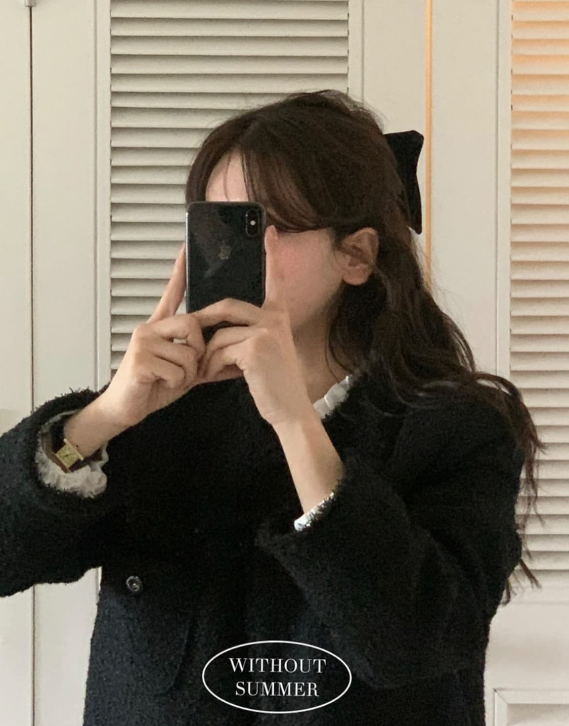 위드아웃썸머 페퍼트위드 블랙 상품이미지1