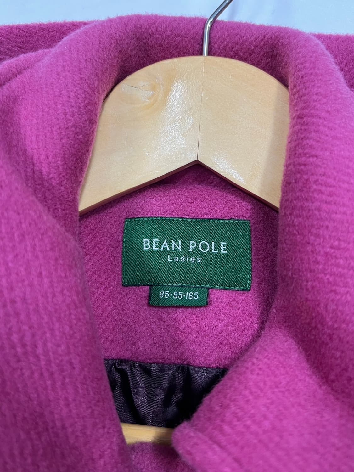 빈폴 안감체크 후드 떡볶이 코트 상품이미지6