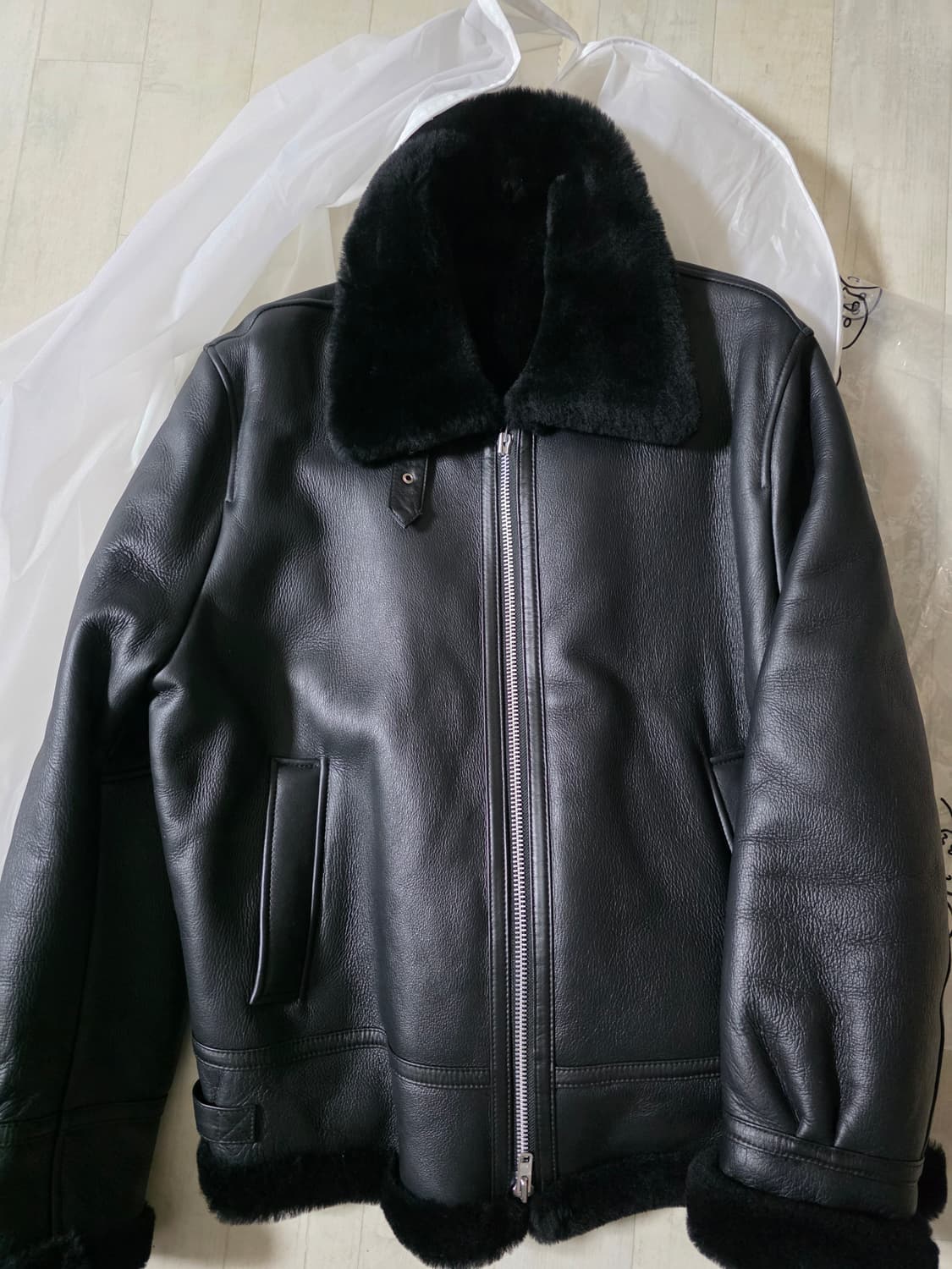 스페로네 b-3 램스킨 리얼 무스탕 L 상품이미지2