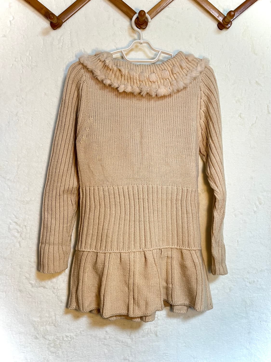 빈티지 y2k 그런지 퍼 가디건 상품이미지2