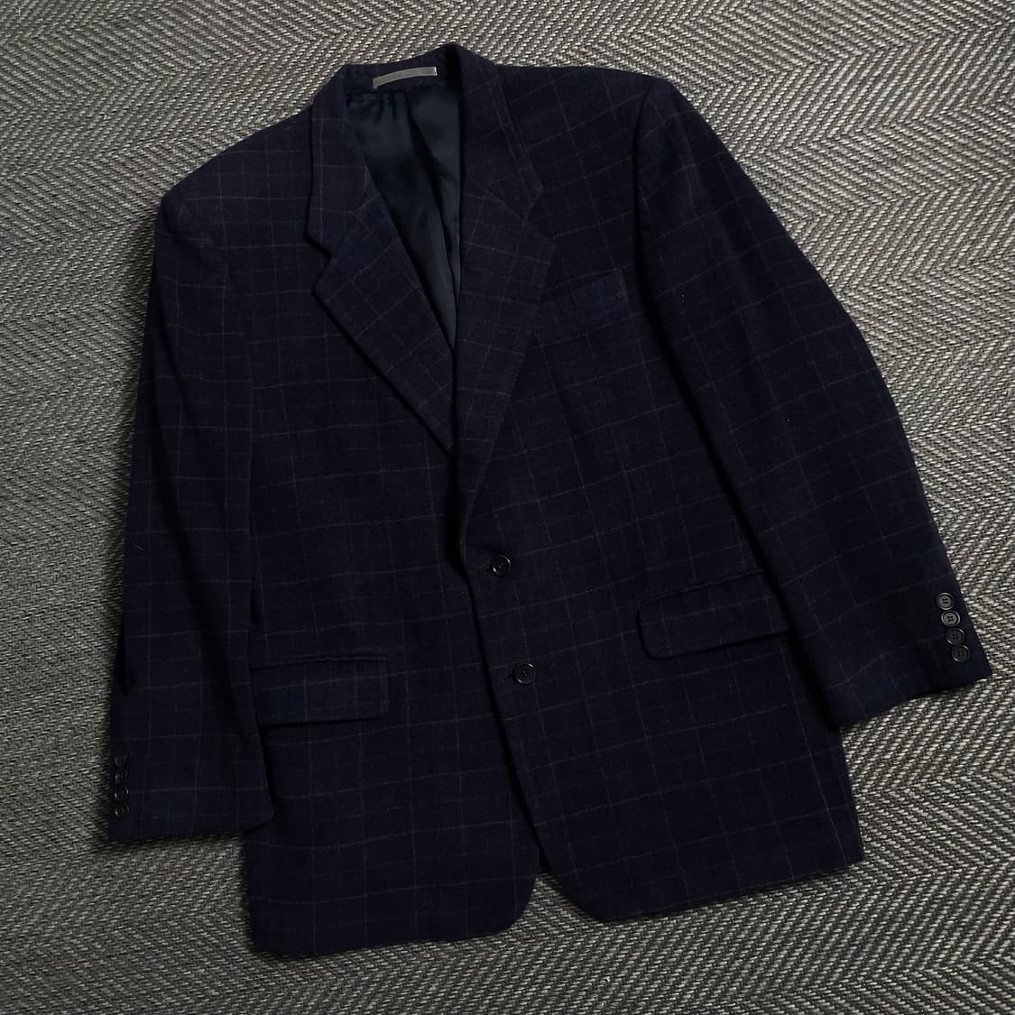 00s 입생로랑 아카이브 체크 패턴 캐시미어 혼방 블레이져y 4673 상품이미지1