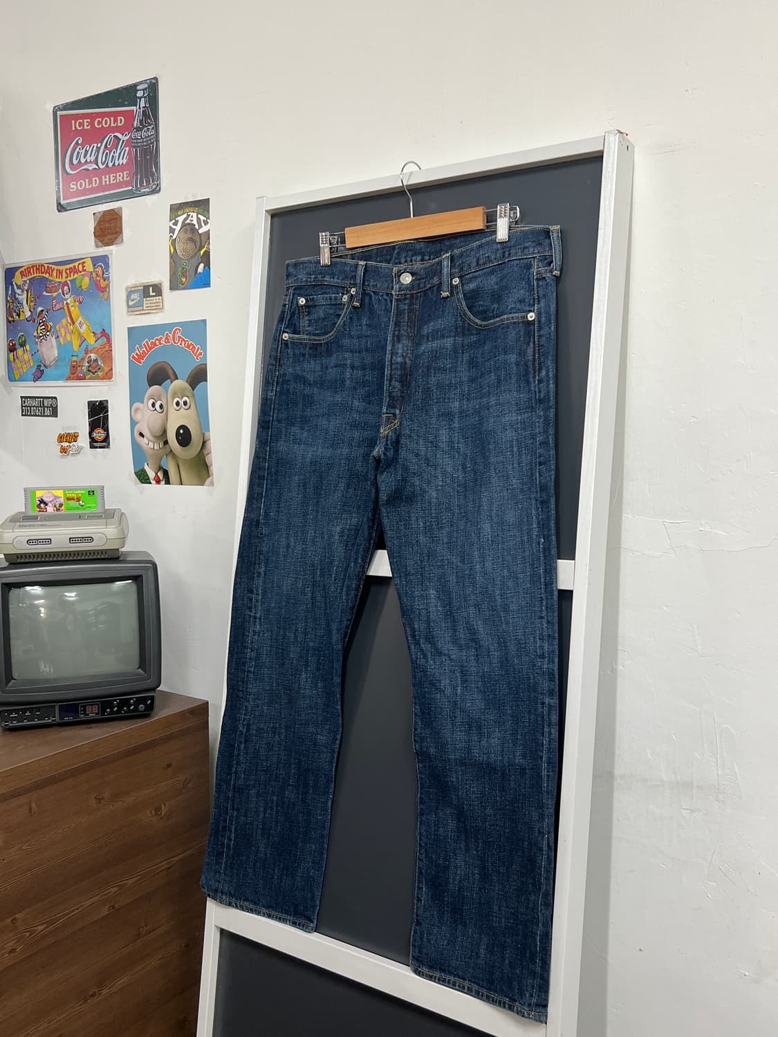 Levis 501 리바이스 세미 와이드핏 데님 팬츠 상품이미지8