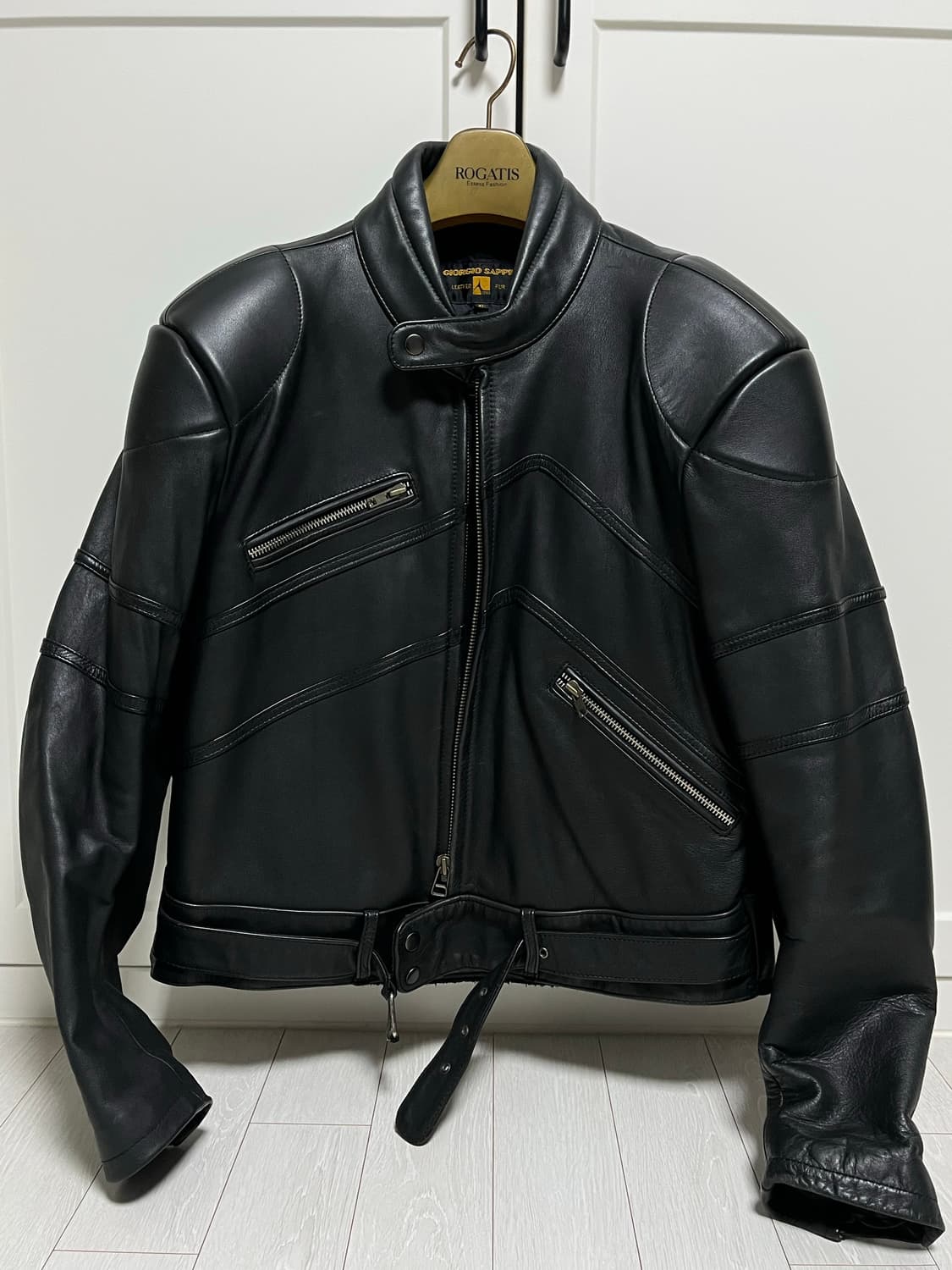 가죽 바이커 자켓 발렌시아가 스타일 상품이미지1