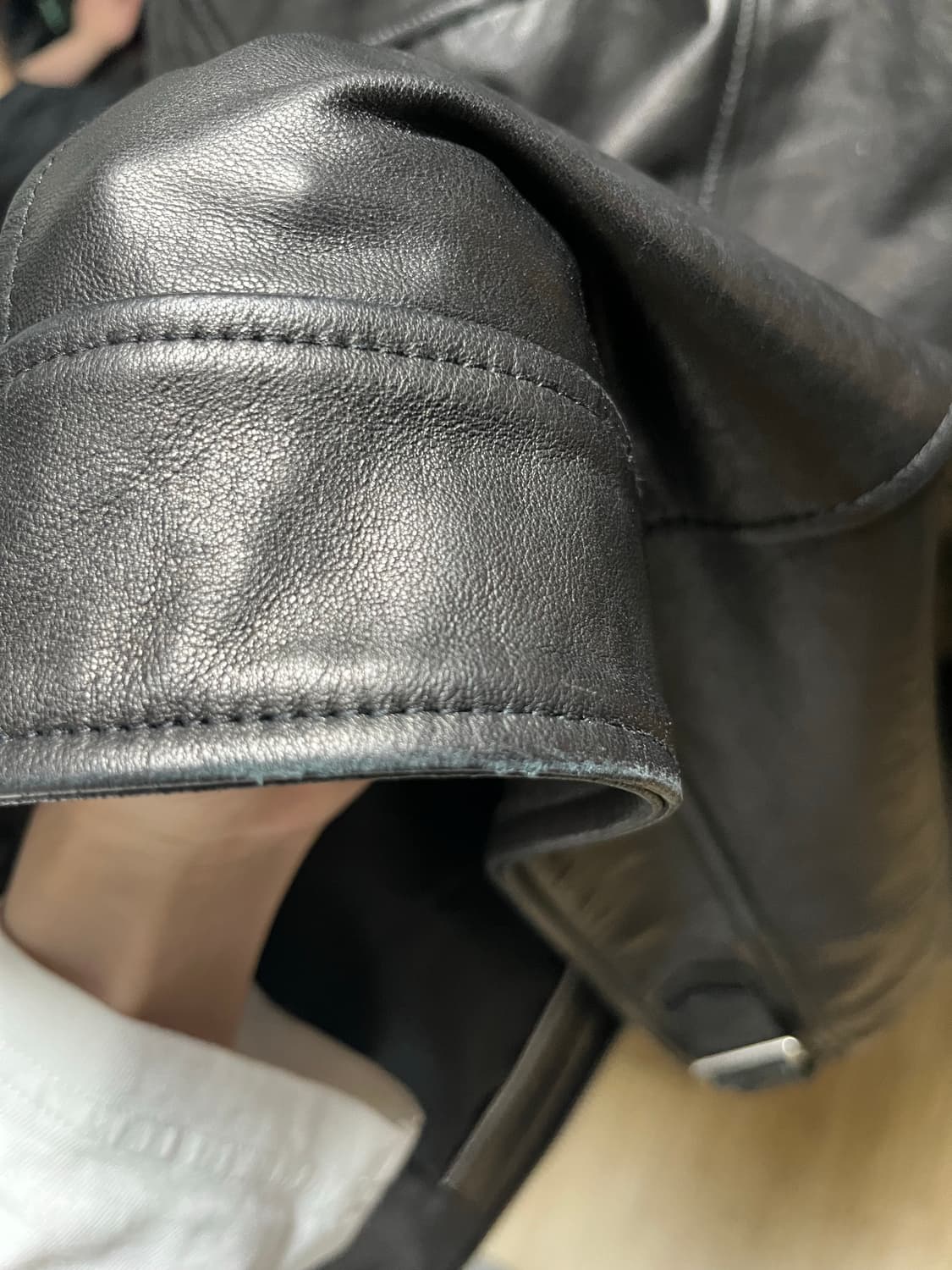 도프제이슨 스탠드카라 레더자켓 상품이미지8