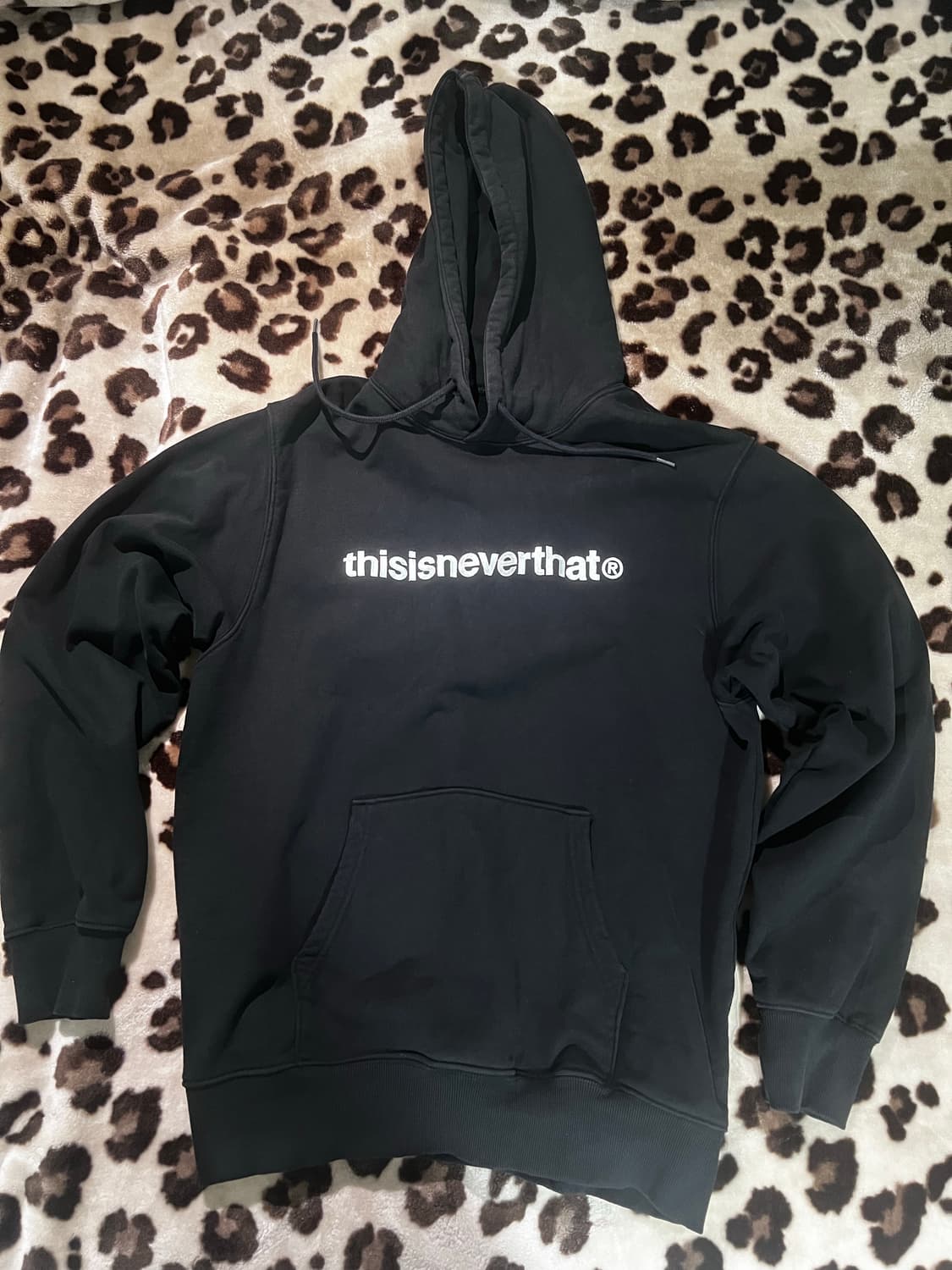 디스이즈네버댓 블랙 기모 후드티 상품이미지1
