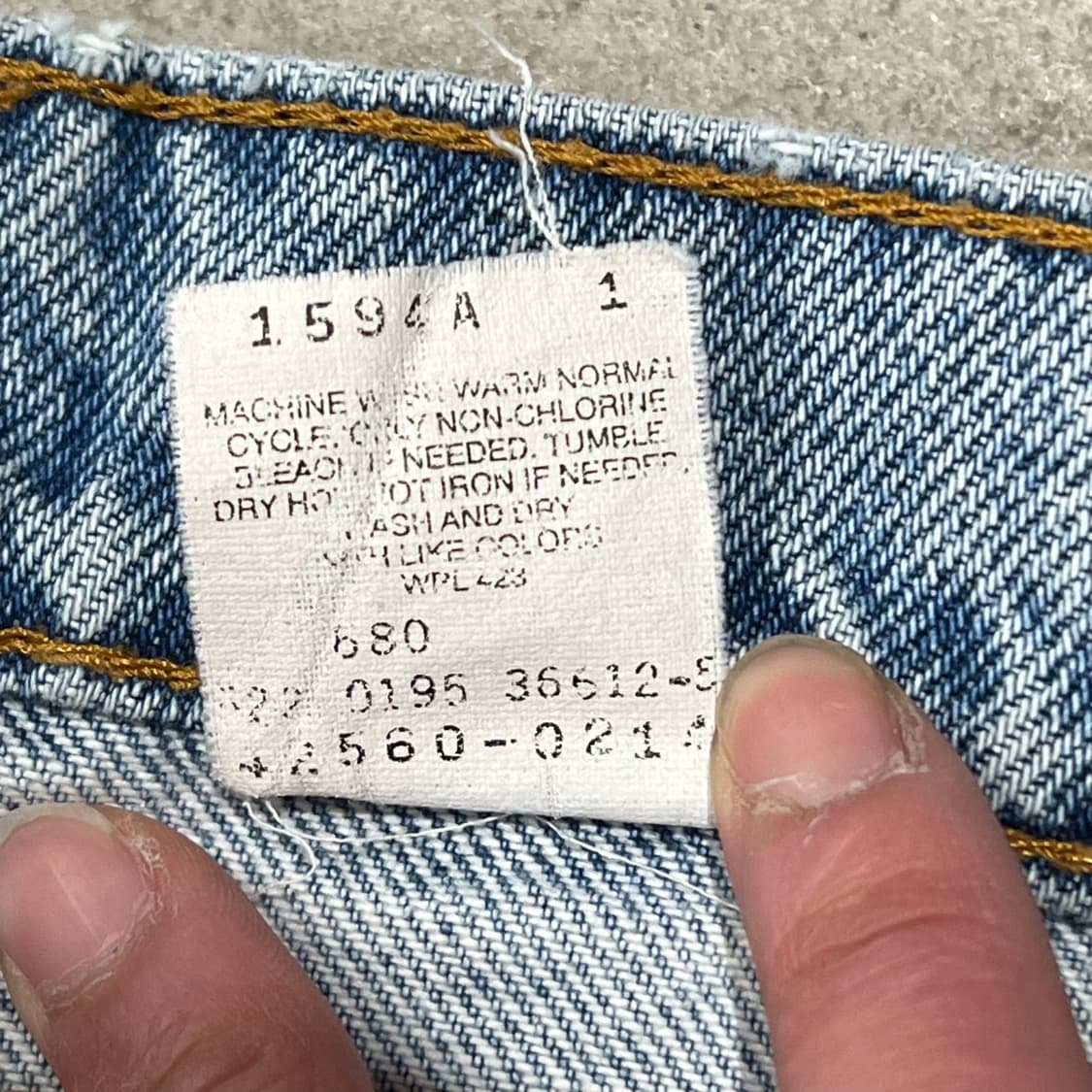 usa리바이스 560 오렌지탭 데님팬츠 s10148 상품이미지8