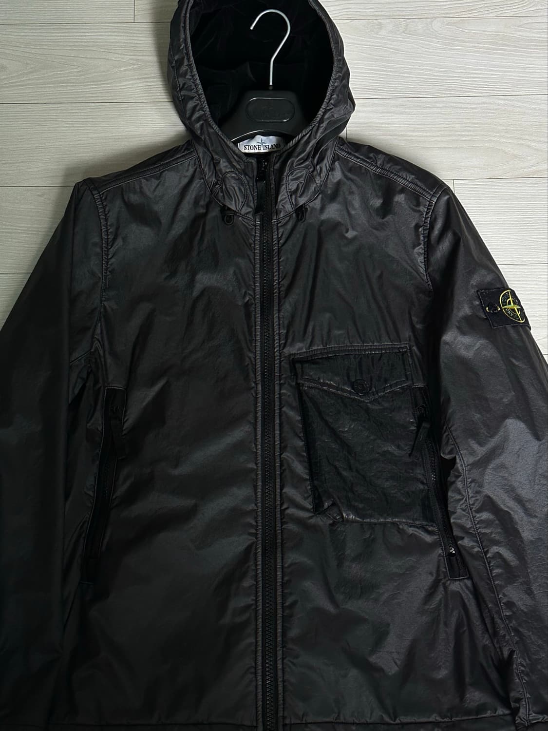 스톤아일랜드 라미 플록 벨루어 자켓 20fw M(100) 국내판 상품이미지5