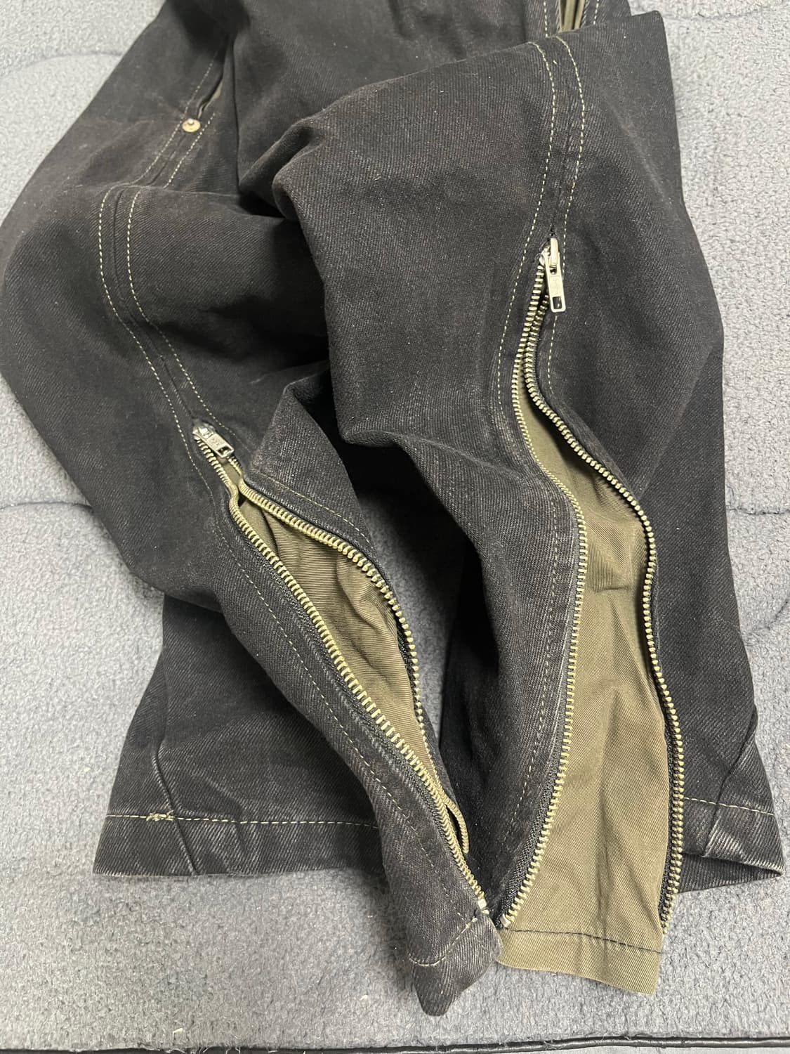 [3] 넥스트도어립스 트위스티드 지퍼 박스 팬츠 블랙진 상품이미지6