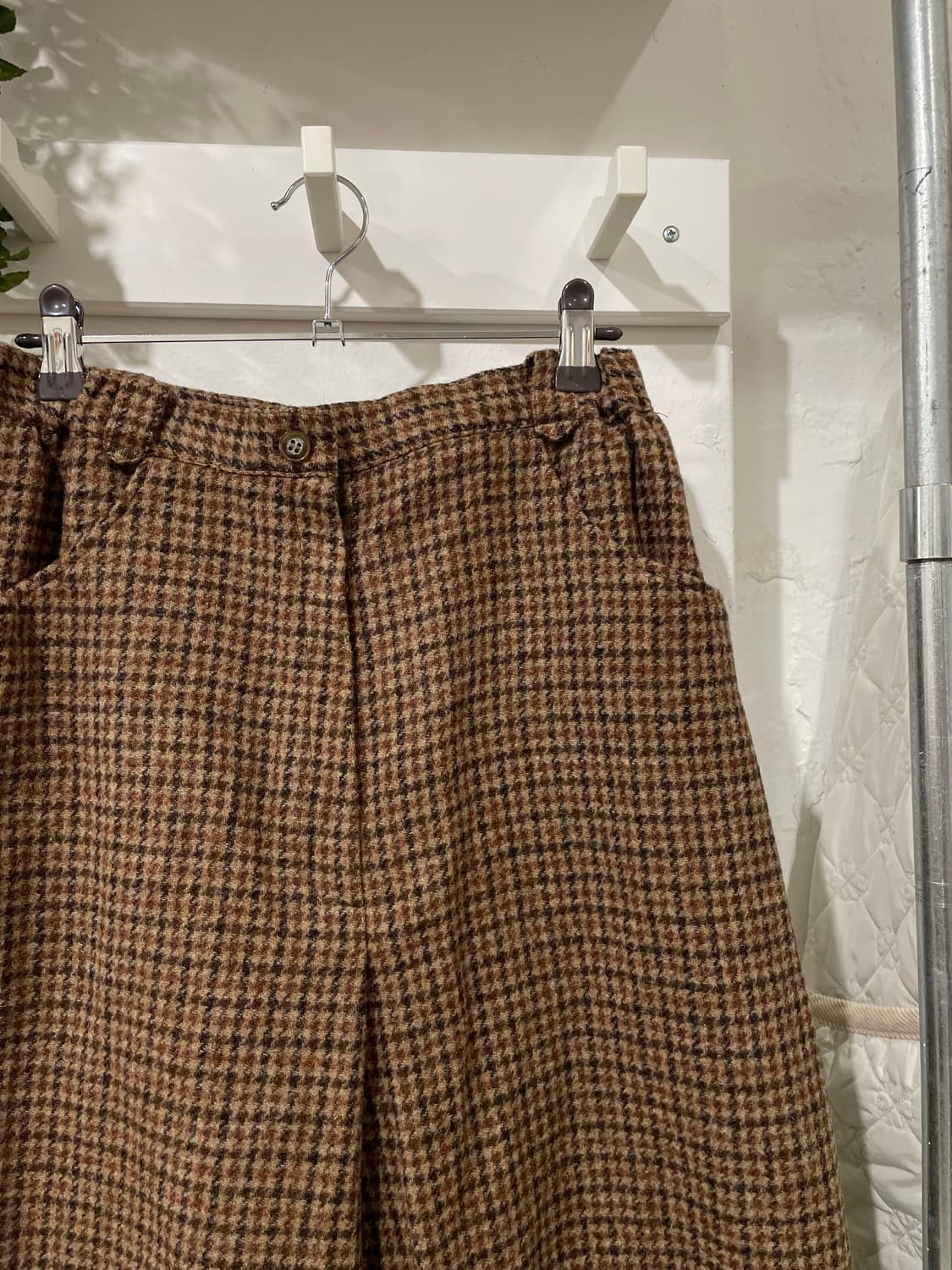 울 체크 카프리 팬츠 상품이미지7