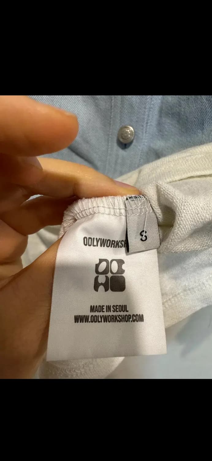 ODLYWORKSHOP 오들리워크샵 데님 하이브리브 탑 상품이미지5
