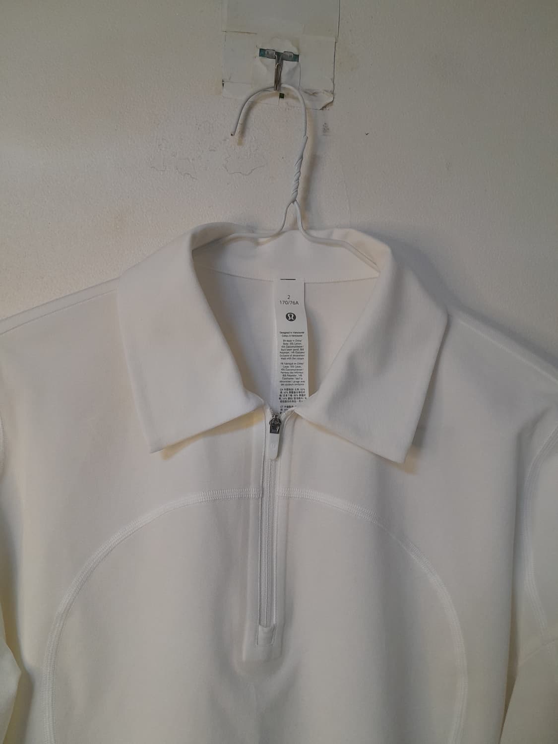 룰루레몬 화이트 백플리트 쿼터집 골프 풀오버 2 상품이미지3