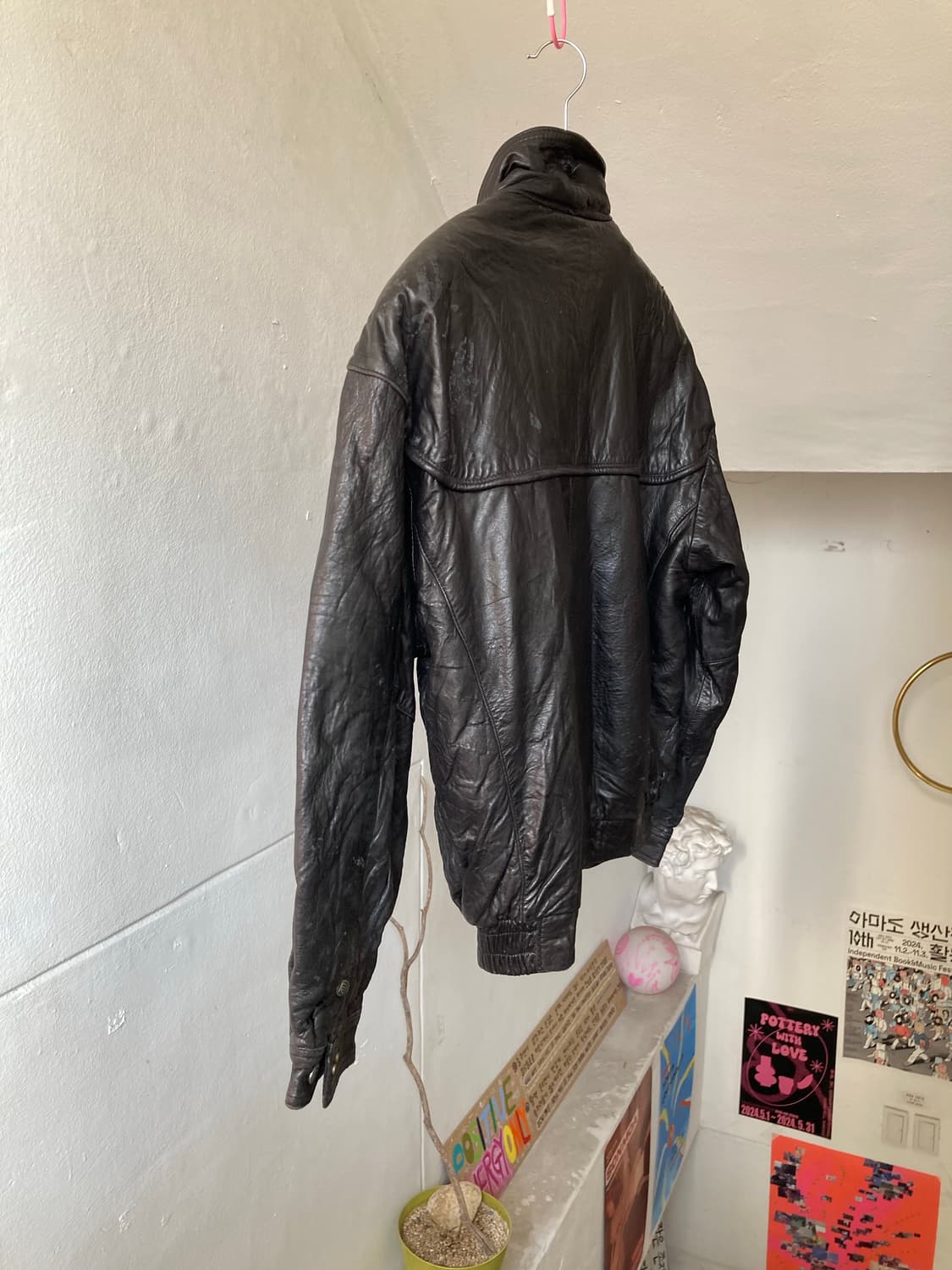 빈티지 리얼레더 포켓 자켓 상품이미지8