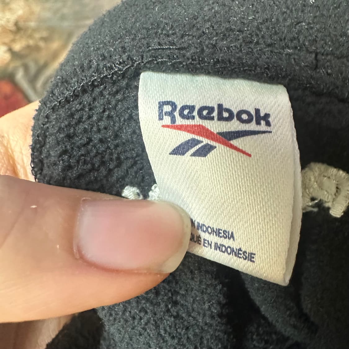 리복 빈티지 블랙플리스자켓 XXL 상품이미지3