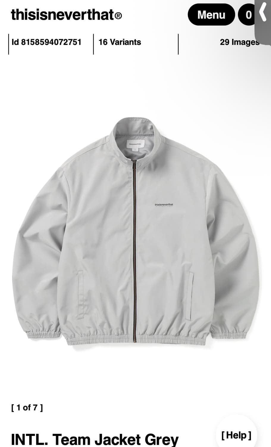 디스이즈네버댓) INTL. Team Jacket GR M 상품이미지1