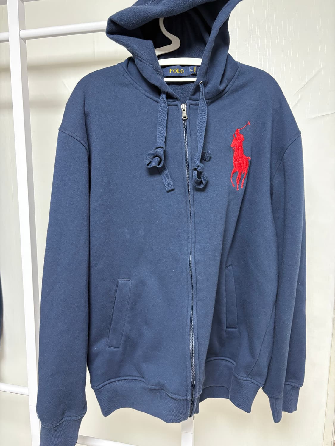 폴로 랄프로렌 네이비 빅포니 후드집업 L 상품이미지1