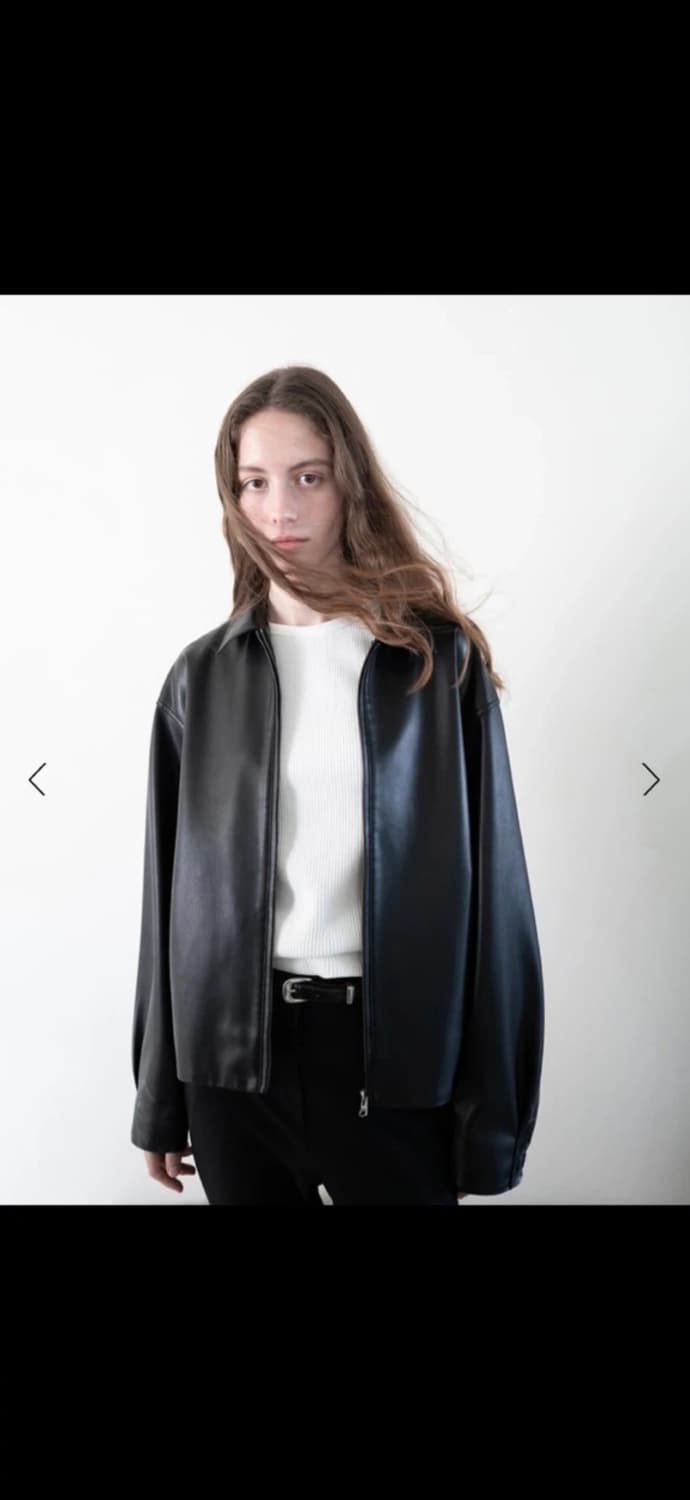 le917 르917 SIMONE 시모네 비건 레더 자켓 36 상품이미지3
