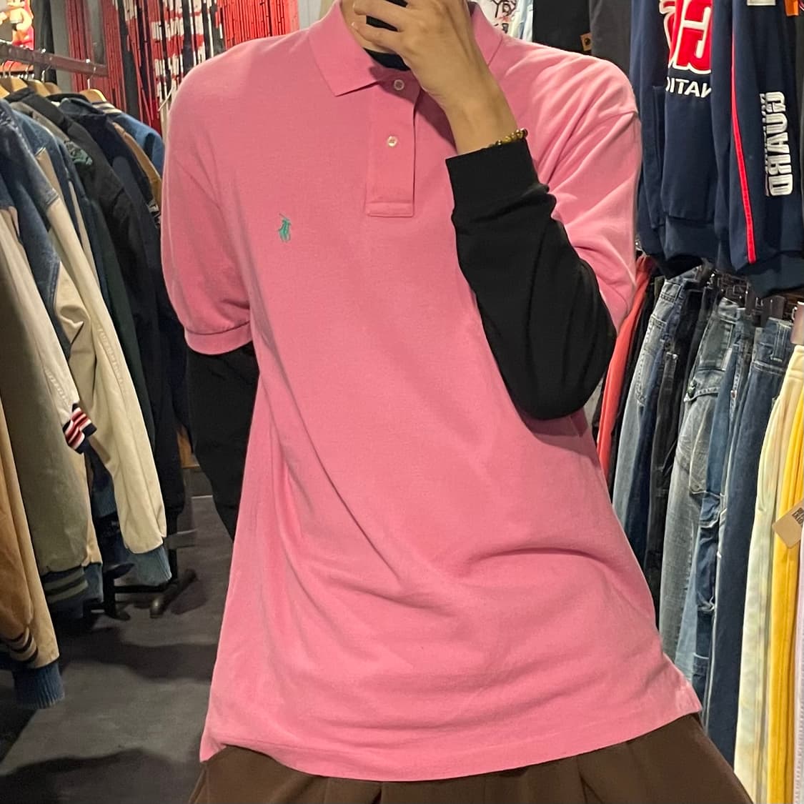 [IM] Polo 폴로 핑크 카라 반팔 상품이미지3