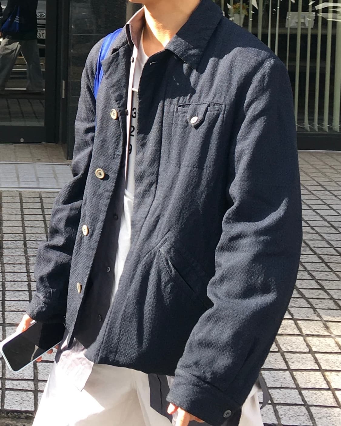 꼼데가르송 옴므 플러스 히든버튼 재킷 (90‘s) 상품이미지1