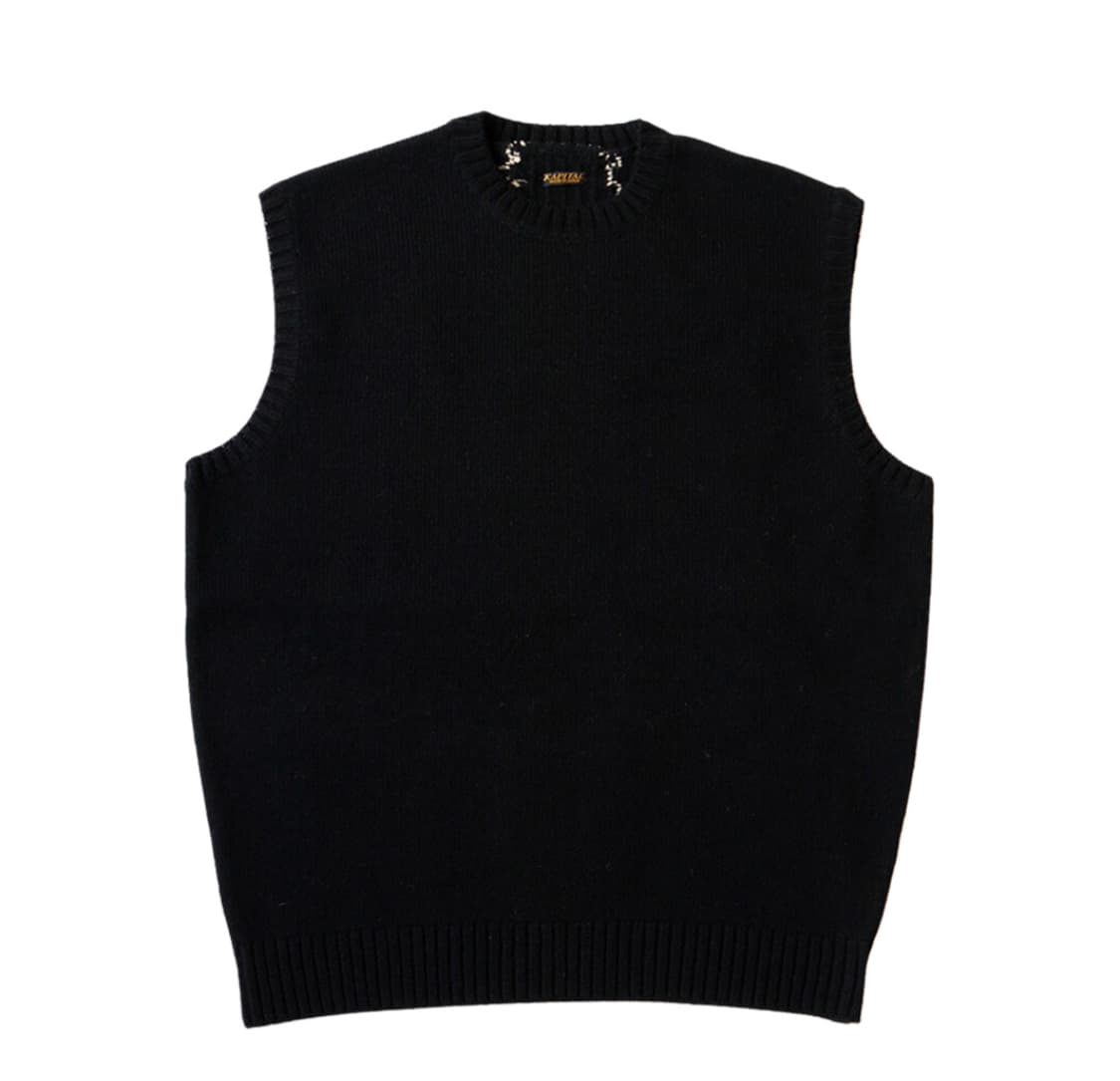 [3] 캐피탈 5G 울 본 베스트 블랙  상품이미지2