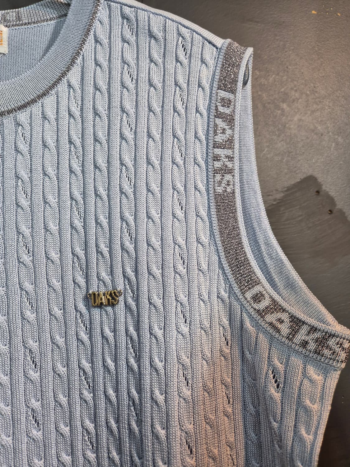 닥스 꽈배기 니트 조끼 100 상품이미지4