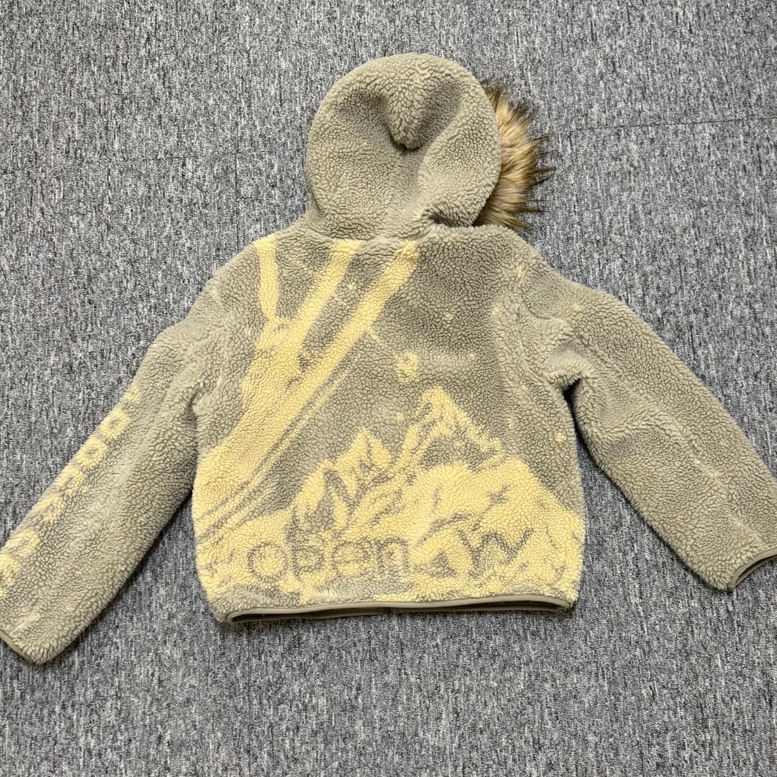 Open yy 오픈와이와이 후리스 아우터 후드 퍼 뽀글이 자켓 상품이미지8